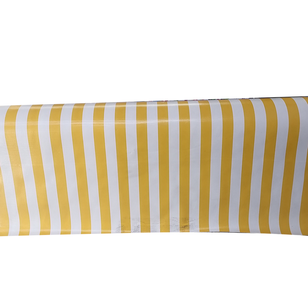 Lona 500 de Pvc Listada para toldos - Venta por metro Lineal ancho 1.4 mts.