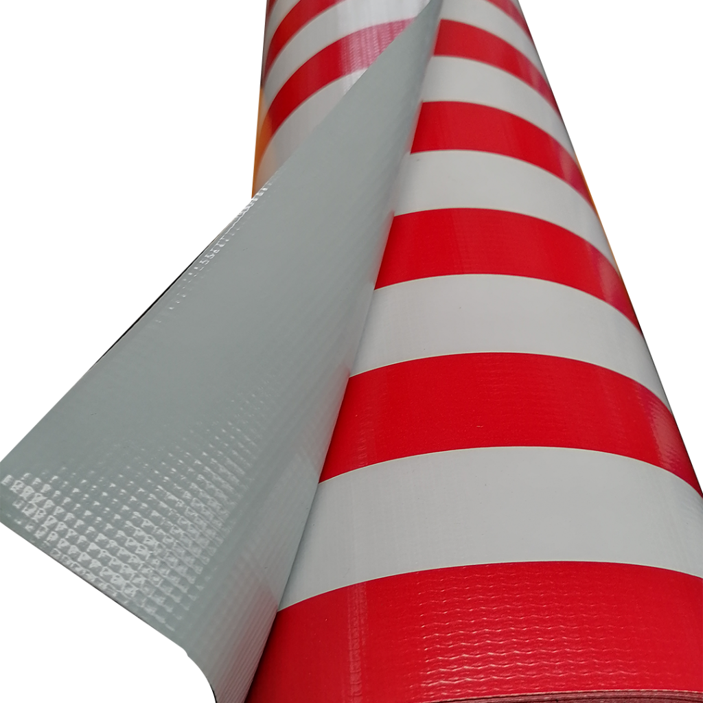 Lona 500 de Pvc Listada para toldos - Venta por metro Lineal ancho 1.4 mts.