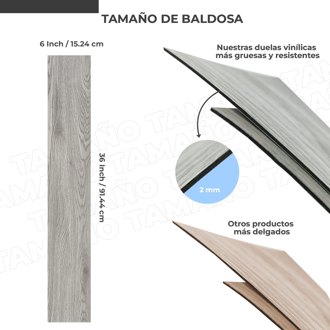 Piso Vinilico de Pvc Autoadhesivo / Vinil para piso autoadhesivo De Alta Calidad Caja De 3.07mt2 - ENVIO GRATIS A TODO CHILE!!